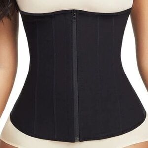 High Compression Zipper Waistband 9 Rods for Women's Body Shaping